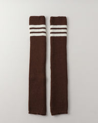 여성용 레그 워머 스트라이프 파일 따뜻하고 편안하며 다용도