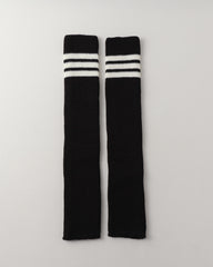 여성용 레그 워머 스트라이프 파일 따뜻하고 편안하며 다용도