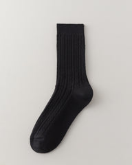 여성 크루 양말 케이블 니트 따뜻하고 편안함