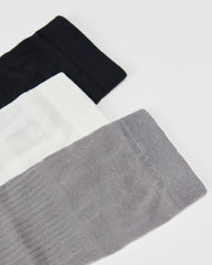 Women Knee High Socks Sheer Stripe Letter Pattern Chic Versatile