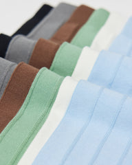 여성용 더블 니들 리버스드 니 슬림핏 양말 스타일리시