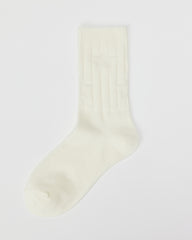 여성용 더블 니들 크루 양말 소프트 스타 패턴 다용도