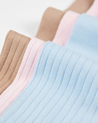 여성용 싱글 커프 롤업 니 양말 수제 봉제 항균