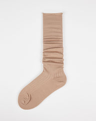 여성용 싱글 커프 롤업 니 양말 수제 봉제 항균