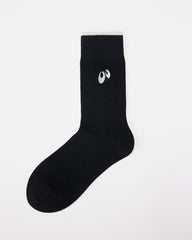 여성용 귀여운 핸드메이드 크루 양말 볼드 아이 자수 편안함