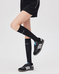 여성 레터링 무릎 양말 수제 항균 쿨 스타일