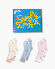 Gift Box Set Womens Crew Socks Ice Cream Series Fuzzy Cozy Non Slip
