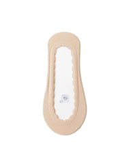 Breathable Mesh Scalloped No Show Liner Socks