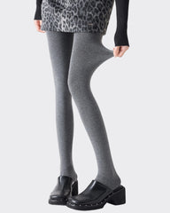 Women Fleece Lined Plain Tights Slimming High Waist Butt Lift