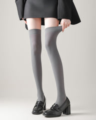 Women Over Knee Socks Italian Craft Elastic Versatile Classic