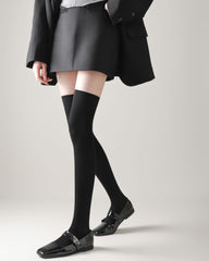 Women Over Knee Socks Italian Craft Elastic Versatile Classic