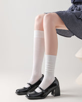 女款及膝襪 中筒襪 莫代爾 超柔軟 多功能