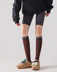 Women Pressure Cycling Socks Knee High Comfort Fit