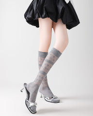 女款及膝襪子超薄網眼舒適