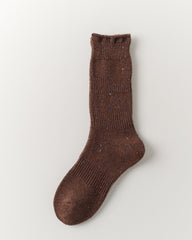 여성 크루 양말 울 도트 파일 따뜻하고 편안함