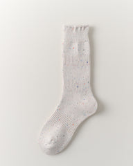 여성 크루 양말 울 도트 파일 따뜻하고 편안함