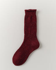 여성 크루 양말 울 도트 파일 따뜻하고 편안함