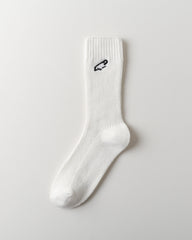 여성 크루 양말 소프트 플리스 핀 자수 따뜻하고 편안함