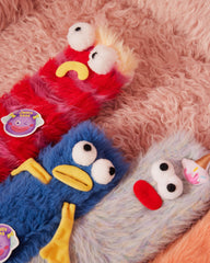 ギフトボックスセット レディース クルー ソックス ふわふわ 柔らかい 暖かい おもしろ 風変わりな カートゥーンモンスター ソックス