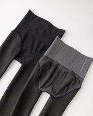 Women Fleece Lined Plain Tights Slimming High Waist Butt Lift