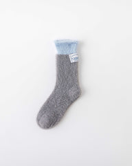 여성 크루 양말 아이스크림 플리스 시리즈 따뜻하고 폭신폭신하며 포근한 실내용 착용