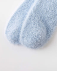 여성 크루 양말 아이스크림 플리스 시리즈 따뜻하고 폭신폭신하며 포근한 실내용 착용