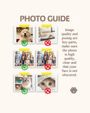 大人用カスタム犬顔クルーソックス パーソナライズペット写真ソックス ペット好きへのギフト ブラックトゥ