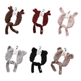 Handmade Coral Velvet Earmuffs 3D Animal Ear Cute Warm Headwear