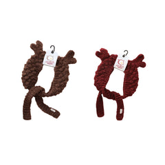 2-Pack Handmade Coral Velvet Earmuffs 3D Animal Ear Cute Warm Headwear