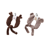 2-Pack Handmade Coral Velvet Earmuffs 3D Animal Ear Cute Warm Headwear