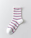 Women Crew Socks White Cotton Colorful Star Series Cute Kawaii - SWEET NANA