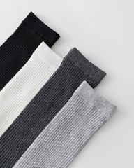Women Crew Socks Vertical Stripe Pile Ballet Chic Comfortable