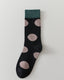 Women Vintage Polka Dot Crew Socks Retro Soft Comfort - SWEET NANA