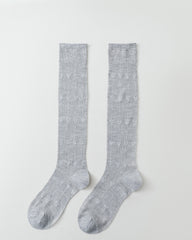 Women Knee High Socks Heart Mesh Comfortable