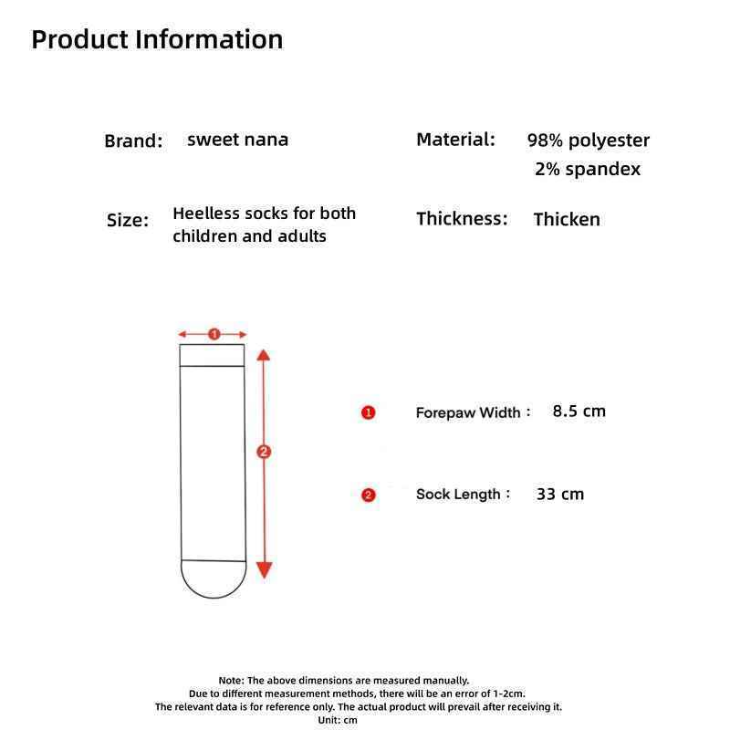 Adults Kids Crew Socks Large 3D Cartoon Series Fuzzy Thick Warm Soft Non Slip Socks