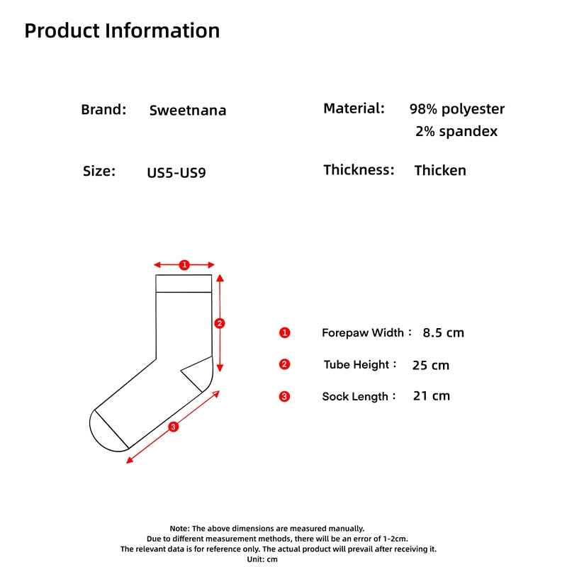 Sweetnana Simple Nordic Style Cozy Crew Socks for Women, Thickened Fuzzy Winter Stockings, Soft and Warm Socks for Daily Wear