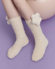 Sweetnana 3-Pack Cozy Knee High Socks – Women’s Super Soft, Fuzzy, and Thickened Warm Socks, Perfect for Winter Stockings and Sleep Lounge Wear