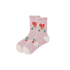Sweetnana Women’s Cozy Crew Socks – Super Soft, Warm, and Fuzzy Colorful Socks, Ideal for Winter