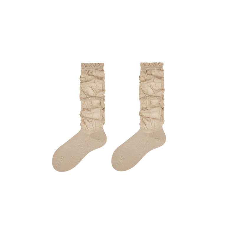 Ballet Fairy Series Women Knee High Cotton Socks Seamless Breathable Soft