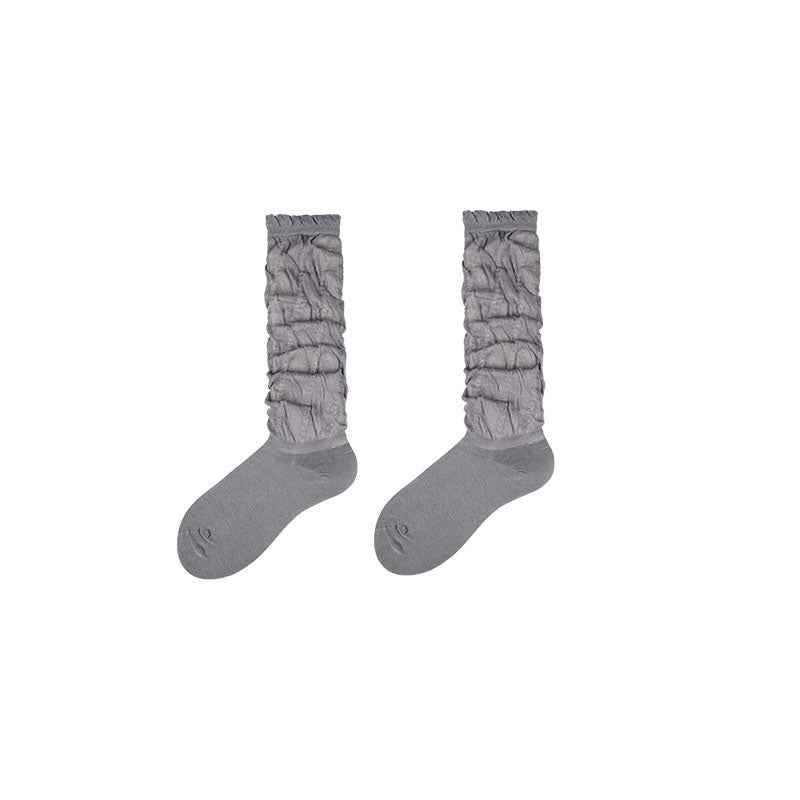 Ballet Fairy Series Women Knee High Cotton Socks Seamless Breathable Soft