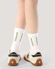 3-Pack Women Limiting Attitude Series Cotton Crew Socks Athletic Casual Socks