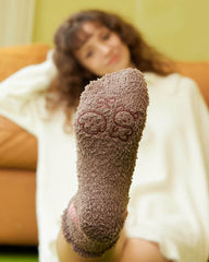 3-Pack Women Crew Socks Fuzzy Fluffy Plush Thick Warm Soft Cozy