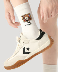 3-Pack Women Crew Socks Cotton Cute Snakelet Pattern Casual Socks