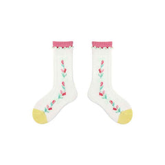 4-Pack Kids Cotton Crew Socks Dream Ballet Ruffle Cute Casual