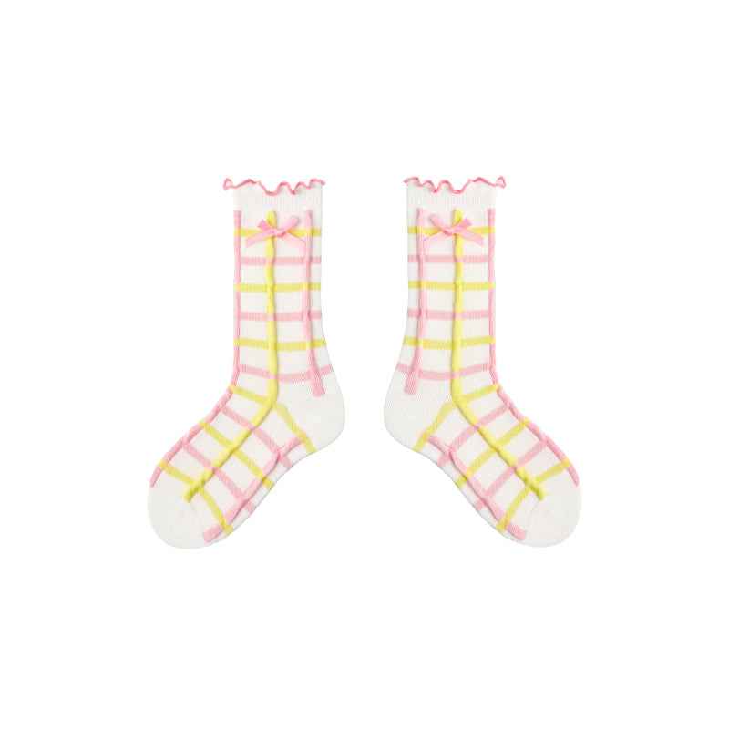 4-Pack Kids Cotton Crew Socks Dream Ballet Ruffle Cute Casual