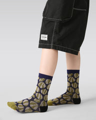 4-Pack Geometric World Half Velvet Kids Socks Cozy Soft Coral Fleece Crew