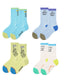 4-Pack Grunt Puppy Series Kids Boys Socks Mesh Cute Cartoon Socks - SWEET NANA