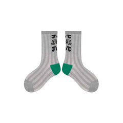 4-Pack Kids Cotton Crew Socks Gummy Grizzly Bear Stripe Casual