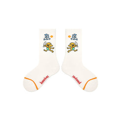 4入裝兒童棒球小狗系列可愛襪子休閒多功能舒適棉襪