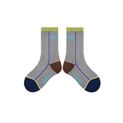 4-Pack Kids Crew Socks Combed Cotton Breathable Sweat-absorbent